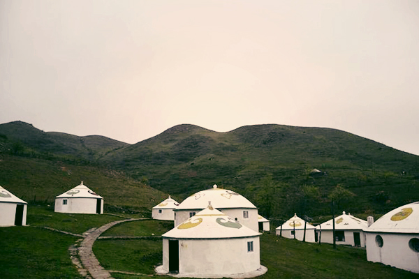 Where we live is a yurt