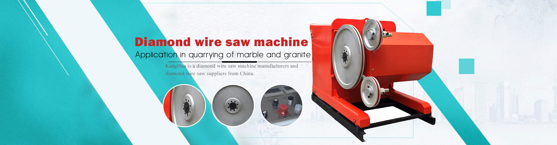 diamond wire saw machine for quarrying granite