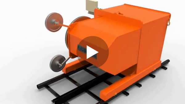 Easy to understand, 3D modeling introduces wire saw machine