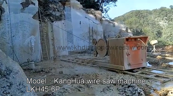 Kanghua diamond wire saw machine LKH45-6P for marble quarrying in singapore